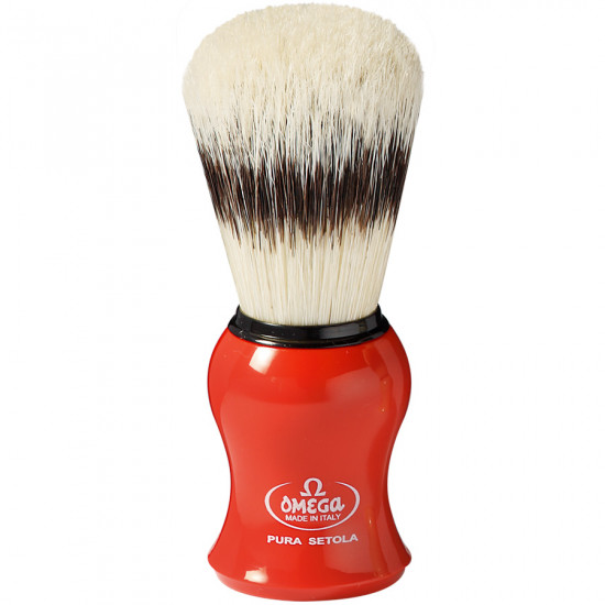 Omega Pure bristle shaving brush with stand Handcrafted in Italy Omega Pure bristle shaving brush with stand Handcrafted in Italy