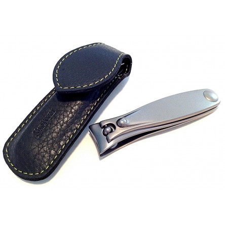 Shpitler 3.5Inch Dark Gray Leather Pouch For Toenail Clippers or Nippers