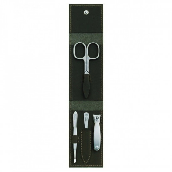 Niegeloh Solingen 4ps German TopInox Top Quality Stainless Steel Manicure set in Leather Case Germany Niegeloh Solingen 4ps German TopInox Top Quality Stainless Steel Manicure set in Leather Case Germany