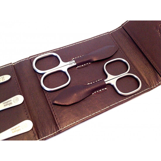 Niegeloh Solingen 5ps German Top Quality Stainless Steel Manicure set in Durable Leather Case Germany Niegeloh Solingen 5ps German Top Quality Stainless Steel Manicure set in Durable Leather Case Germany
