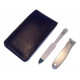 Niegeloh Solingen - 2 pcs TopInox manicure set in high quality leather case