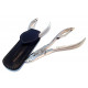 Shpitler 3.5Inch Black Leather Pouch For Toenail Clippers or Nippers Shpitler 3.5Inch Black Leather Pouch For Toenail Clippers or Nippers