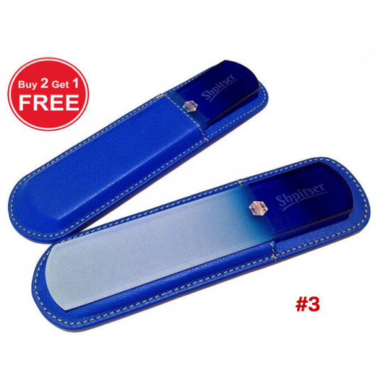 Shpitser Bohemian Crystal Dual Texture Pedicure Bar 6mm thick in high quality leather leather case blue blue Shpitser Bohemian Crystal Dual Texture Pedicure Bar 6mm thick in high quality leather leather case blue blue