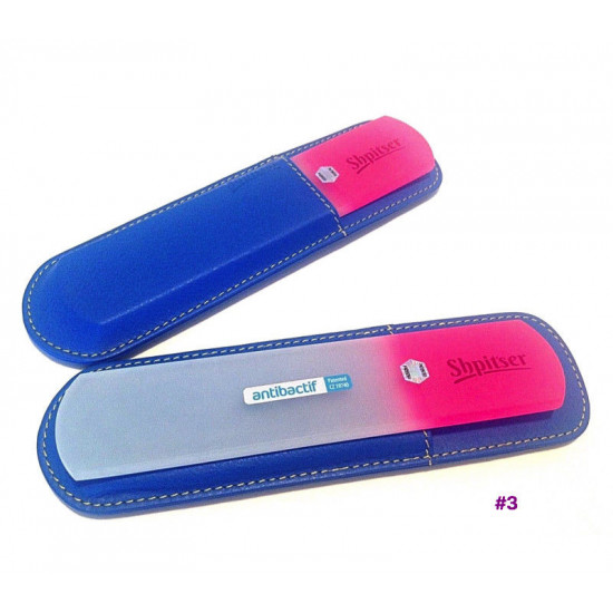 Shpitser Bohemian Crystal Dual Texture Pedicure Bar 6mm thick in high quality leather leather case blue Shpitser Bohemian Crystal Dual Texture Pedicure Bar 6mm thick in high quality leather leather case blue