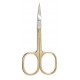 Niegeloh Solingen Cuticle Scissors 24K Gold Plated Germany Niegeloh Solingen Cuticle Scissors 24K Gold Plated Germany