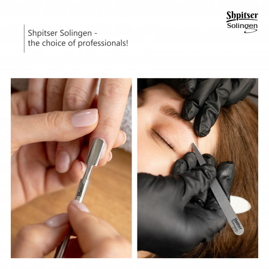 Shpitser Solingen 3 Pcs Stainless Steel German Hand Sharpened Manicure Set Made in Solingen Germany