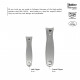 Shpitser 2 Pieces Stainless Steel German Manicure/Pedicure Hand Sharpened Clipper Set Made in Solingen Germany