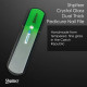 Shpitser Crystal Glass Dual Texture 6mm Thick Patented Premium Czech Glass Heel File Pedicure Rasp Bar in Leather case Shpitser Crystal Glass Dual Texture 6mm Thick Patented Premium Czech Glass Heel File Pedicure Rasp Bar in Leather case