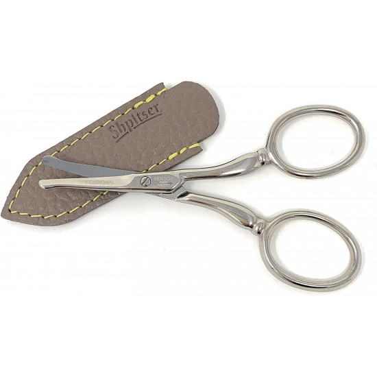 Henbor Professional Premium Carbon Steel Nose Scissors Handcrafted In Italy With Genuine Leather Case made by Shpitser