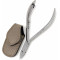 Henbor Professional Stainless Steel Ingrown Corner Podiatry Toenail Nipper with Protective Genuine Leather Case Made in Italy