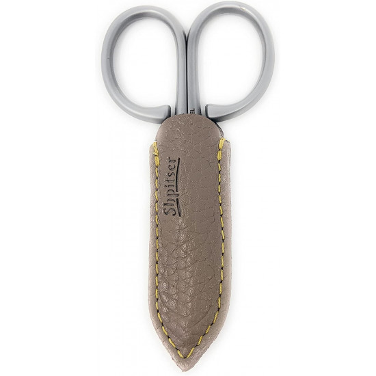 Henbor Professional Luxury Stainless Steel Combination Nail and Cuticle Scissors Handcrafted In Italy With Genuine Leather Case made by Shpitser