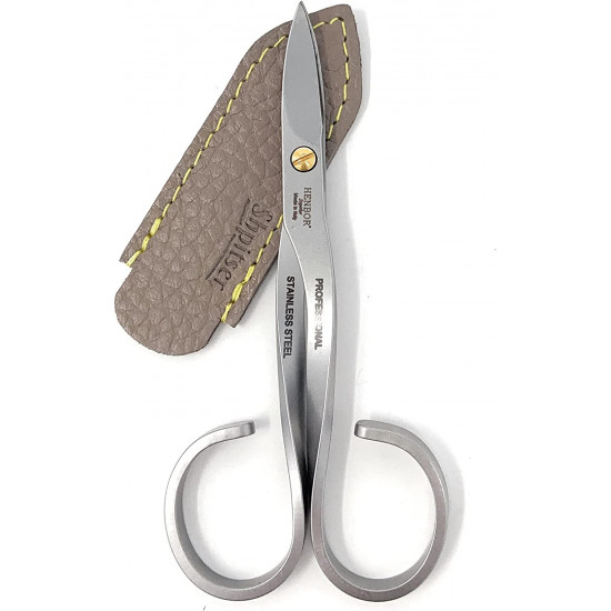 Henbor Professional Premium Stainless Steel Nail Scissors Handcrafted In Italy With Genuine Leather Case made by Shpitser