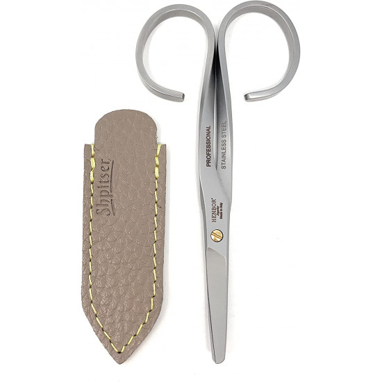 Henbor Professional Premium Stainless Steel Safety Baby Scissors Handcrafted In Italy With Genuine Leather Case made by Shpitser