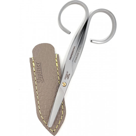 Henbor Professional Premium Stainless Steel Safety Baby Scissors Handcrafted In Italy With Genuine Leather Case made by Shpitser