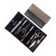 Niegeloh 7 pcs XL Premium Stainless Steel Manicure Set In Duo Leather Case Handcrafted in Solingen Germany With Bonus Shpitser Grystal Glass Nail File Niegeloh 7 pcs XL Premium Stainless Steel Manicure Set In Duo Leather Case Handcrafted in Solingen Germany With Bonus Shpitser Grystal Glass Nail File