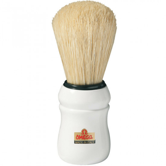 Omega Professional Pure Bristle Shaving Brush, Handcrafted in Italy