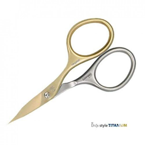 Niegeloh Solingen Professional Surgical Stainless Steel Titanium Self Sharpened Combination Nail and Cuticle Scissors - Made in Solingen Germany | Packed with Shpitser Leather Case (Titanium Gold) Niegeloh Solingen Professional Surgical Stainless Steel Titanium Self Sharpened Combination Nail and Cuticle Scissors - Made in Solingen Germany | Packed with Shpitser Leather Case (Titanium Gold)