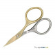 Niegeloh Solingen Professional Surgical Stainless Steel Titanium Self Sharpened Combination Nail and Cuticle Scissors - Made in Solingen Germany | Packed with Shpitser Leather Case (Titanium Gold)