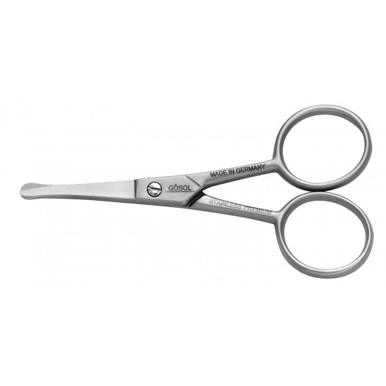 Professional Premium Stainless Steel Nose & Ear Scissors. Made in Solingen, Germany by Goesol