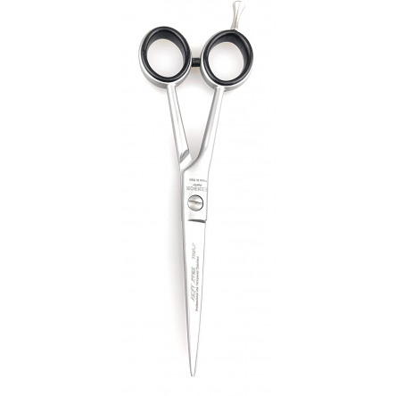 HENBOR"Left Line" Professional Ice Tempered Stainless Steel Hair Shears LEFT-HANDED Extremely Sharp Blades Durable Hypoallergenic Fine Cut Barber Scissors 5.5 inch Handcrafted in Italy