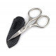 Niegeloh Solingen INOX STYLE N4 Curved Stainless Steel Professional Combination Nail & Cuticle Scissors - Made in Solingen Germany | Packed with Shpitser Full Grain Leather Case