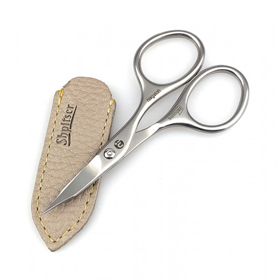 Niegeloh Solingen INOX STYLE N4 Curved Stainless Steel Professional Combination Nail & Cuticle Scissors - Made in Solingen Germany | Packed with Shpitser Full Grain Leather Case Niegeloh Solingen INOX STYLE N4 Curved Stainless Steel Professional Combination Nail & Cuticle Scissors - Made in Solingen Germany | Packed with Shpitser Full Grain Leather Case