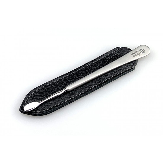 Niegeloh Solingen Surgical Stainless Steel Cuticle Pusher German Manicure Pedicure tool - 12cm in Durable Full Grain Shpitser's Leather Case HandCrafted in Solingen Germany (Black) Niegeloh Solingen Surgical Stainless Steel Cuticle Pusher German Manicure Pedicure tool - 12cm in Durable Full Grain Shpitser's Leather Case HandCrafted in Solingen Germany (Black)