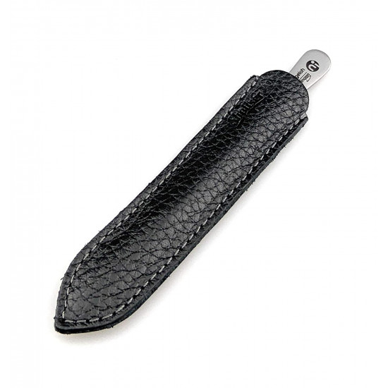 Niegeloh Solingen Surgical Stainless Steel Cuticle Pusher German Manicure Pedicure tool - 12cm in Durable Full Grain Shpitser's Leather Case HandCrafted in Solingen Germany (Black) Niegeloh Solingen Surgical Stainless Steel Cuticle Pusher German Manicure Pedicure tool - 12cm in Durable Full Grain Shpitser's Leather Case HandCrafted in Solingen Germany (Black)