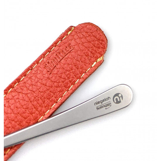 Niegeloh Solingen Surgical Stainless Steel Nail Cleaner German Manicure Pedicure tool - 12cm in Durable Full Grain Shpitser's Leather Case Handcrafted in Solingen Germany (Red) Niegeloh Solingen Surgical Stainless Steel Nail Cleaner German Manicure Pedicure tool - 12cm in Durable Full Grain Shpitser's Leather Case Handcrafted in Solingen Germany (Red)