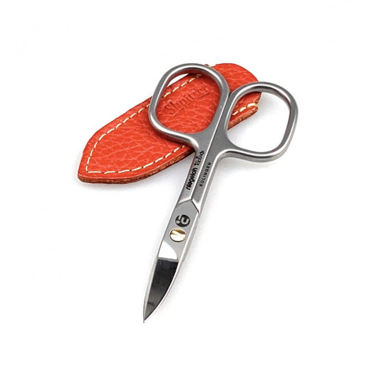 Niegeloh Solingen TOPINOX Curved Stainless Steel Professional Manicure Nail Scissors Perfect Cutter - Made in Solingen Germany | Packed with Shpitser Full Grain Leather Case (Nail, Red) Niegeloh Solingen TOPINOX Curved Stainless Steel Professional Manicure Nail Scissors Perfect Cutter - Made in Solingen Germany | Packed with Shpitser Full Grain Leather Case (Nail, Red)
