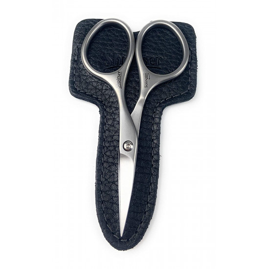 Shpitser INOX STYLE N4 Curved Stainless Steel Professional Manicure Nail Scissors Made in Solingen Germany Packed in Genuine Leather Case Shpitser INOX STYLE N4 Curved Stainless Steel Professional Manicure Nail Scissors Made in Solingen Germany Packed in Genuine Leather Case
