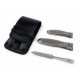 Shpitser TopInox Stainless Steel Hand Sharpened Manicure Pedicure Travel Set Grooming Kit In Italian Leather Case Made in Solingen Germany Shpitser TopInox Stainless Steel Hand Sharpened Manicure Pedicure Travel Set Grooming Kit In Italian Leather Case Made in Solingen Germany