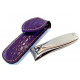 Shpitler Purple Leather Case For Toenail Clippers or Nippers 3.5 Inch Shpitler Purple Leather Case For Toenail Clippers or Nippers 3.5 Inch