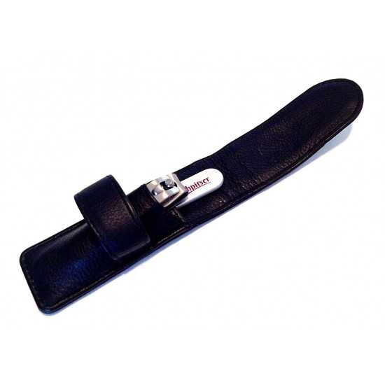 Niegeloh Solingen 2 Pcs Manicure Set in High Quality Black Leather Germany Niegeloh Solingen 2 Pcs Manicure Set in High Quality Black Leather Germany