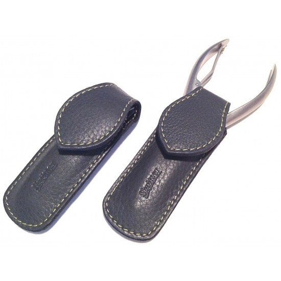 Shpitler Mid Gray Leather Pouch For Toenail Clippers or Nippers 3.5Inch Shpitler Mid Gray Leather Pouch For Toenail Clippers or Nippers 3.5Inch