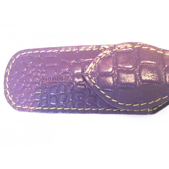 Shpitler 3.5 Inch Purple Leather Case For Toenail Clippers or Nippers Shpitler 3.5 Inch Purple Leather Case For Toenail Clippers or Nippers