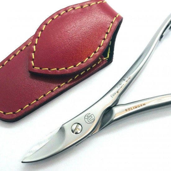 Niegeloh Solingen Toenail Clipper Hand crafted in Germany 11cm with High Quality Red Leather Case Niegeloh Solingen Toenail Clipper Hand crafted in Germany 11cm with High Quality Red Leather Case