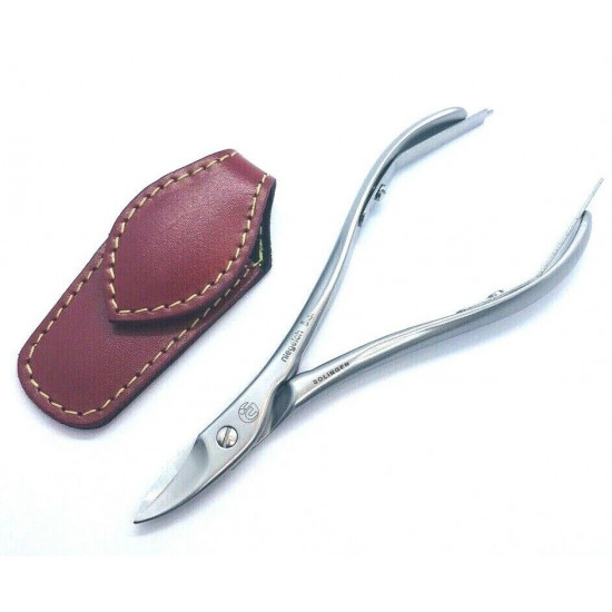 Niegeloh Solingen Toenail Clipper Hand crafted in Germany 11cm with High Quality Red Leather Case Niegeloh Solingen Toenail Clipper Hand crafted in Germany 11cm with High Quality Red Leather Case
