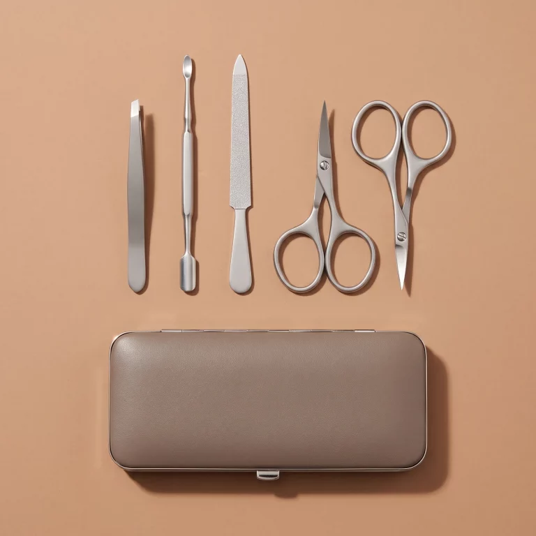 5-Piece Manicure Set, Nappa Leather Case
