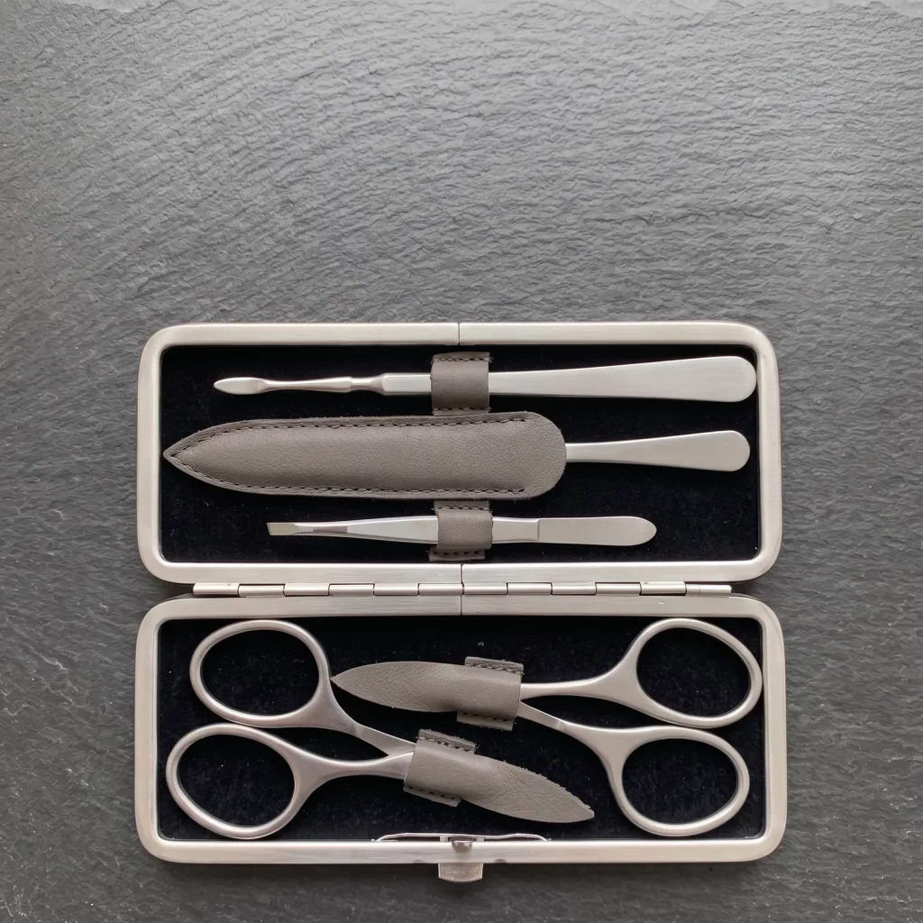5-Piece Manicure Set, Nappa Leather Case