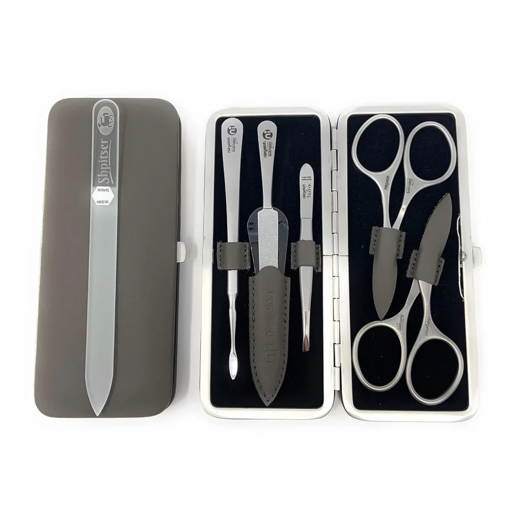 5-Piece Manicure Set, Nappa Leather Case — view 2