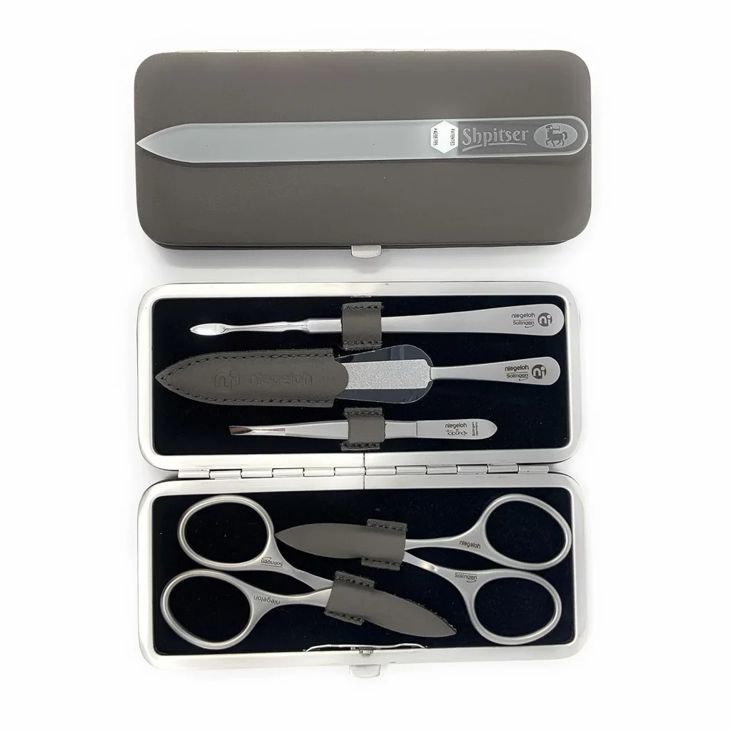 5-Piece Manicure Set, Nappa Leather Case — view 3