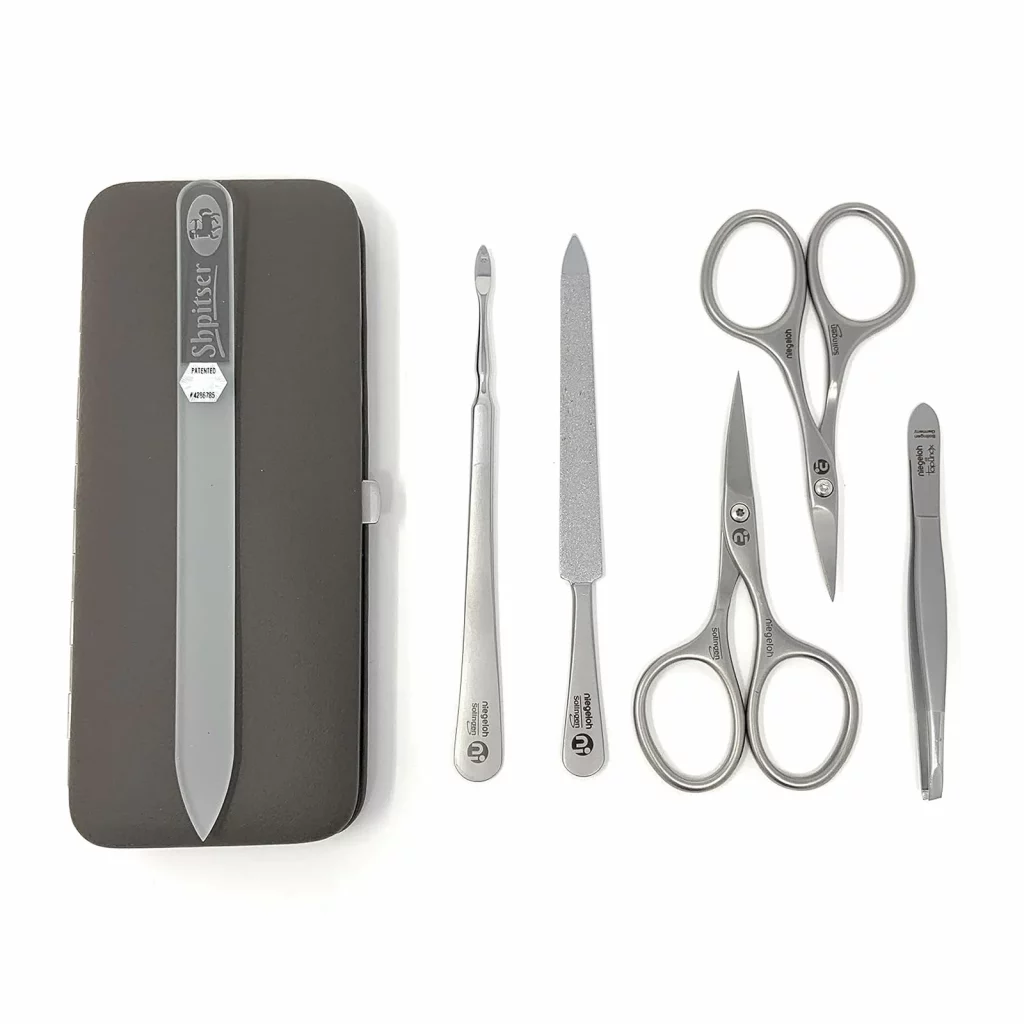 5-Piece Manicure Set, Nappa Leather Case — view 4