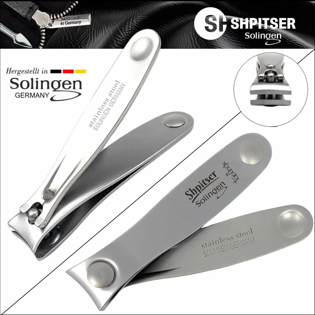 Shpitser Manicure and Pedicure Set of 4 Stainless Steel Instruments (Black) — view 4
