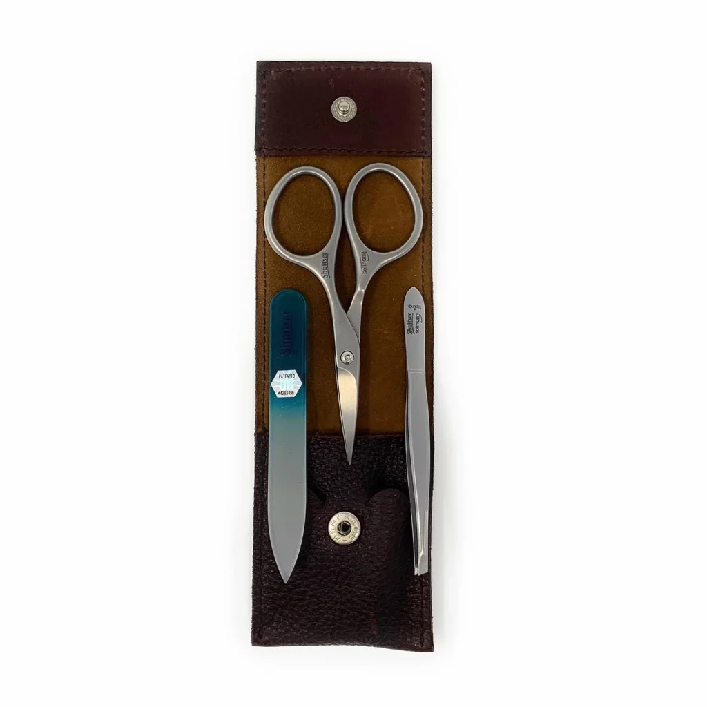 Shpitser Manicure and Pedicure Set of 3 Tools Made in Germany (Dark Brown) — view 4