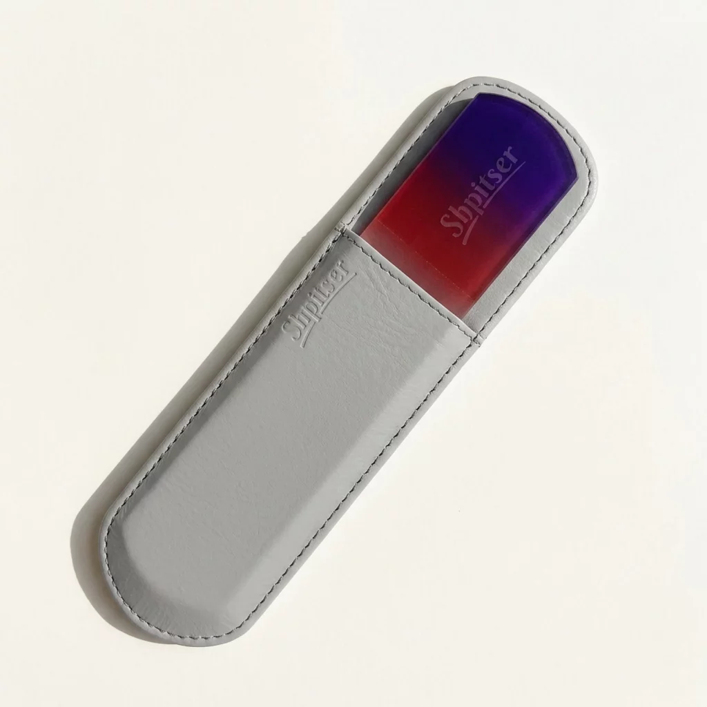 Crystal Glass Dual Texture 6mm Thick Foot File, Foot Scraper
