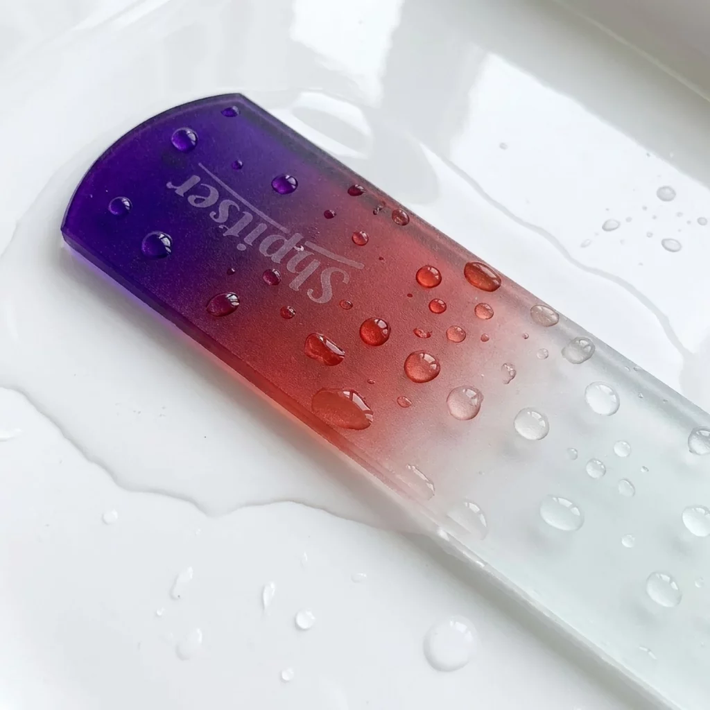 Crystal Glass Dual Texture 6mm Thick Foot File, Foot Scraper