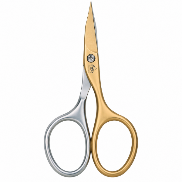Stainless Steel Titanium Self Sharpened Combination Nail and Cuticle Scissors