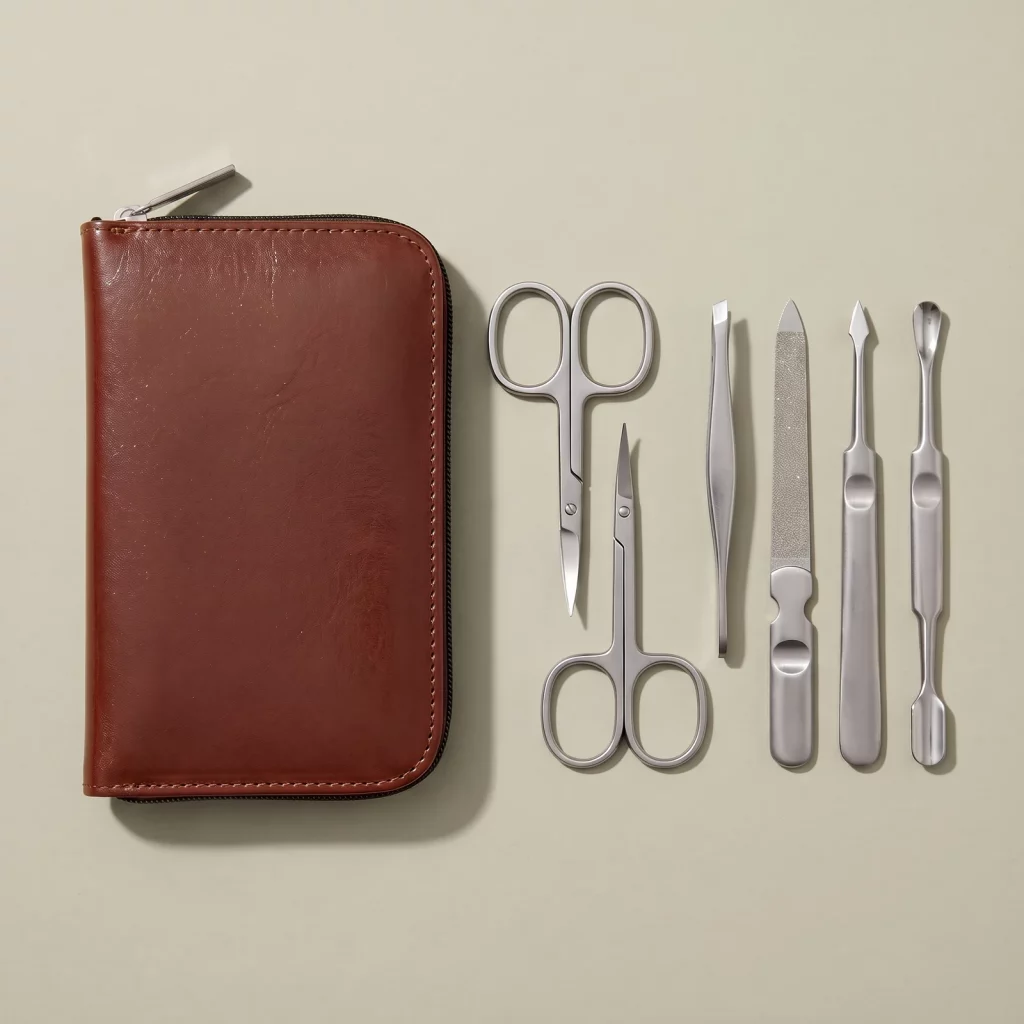 German Manicure Pedicure Set Stainless Steel Grooming Kit Hand Made