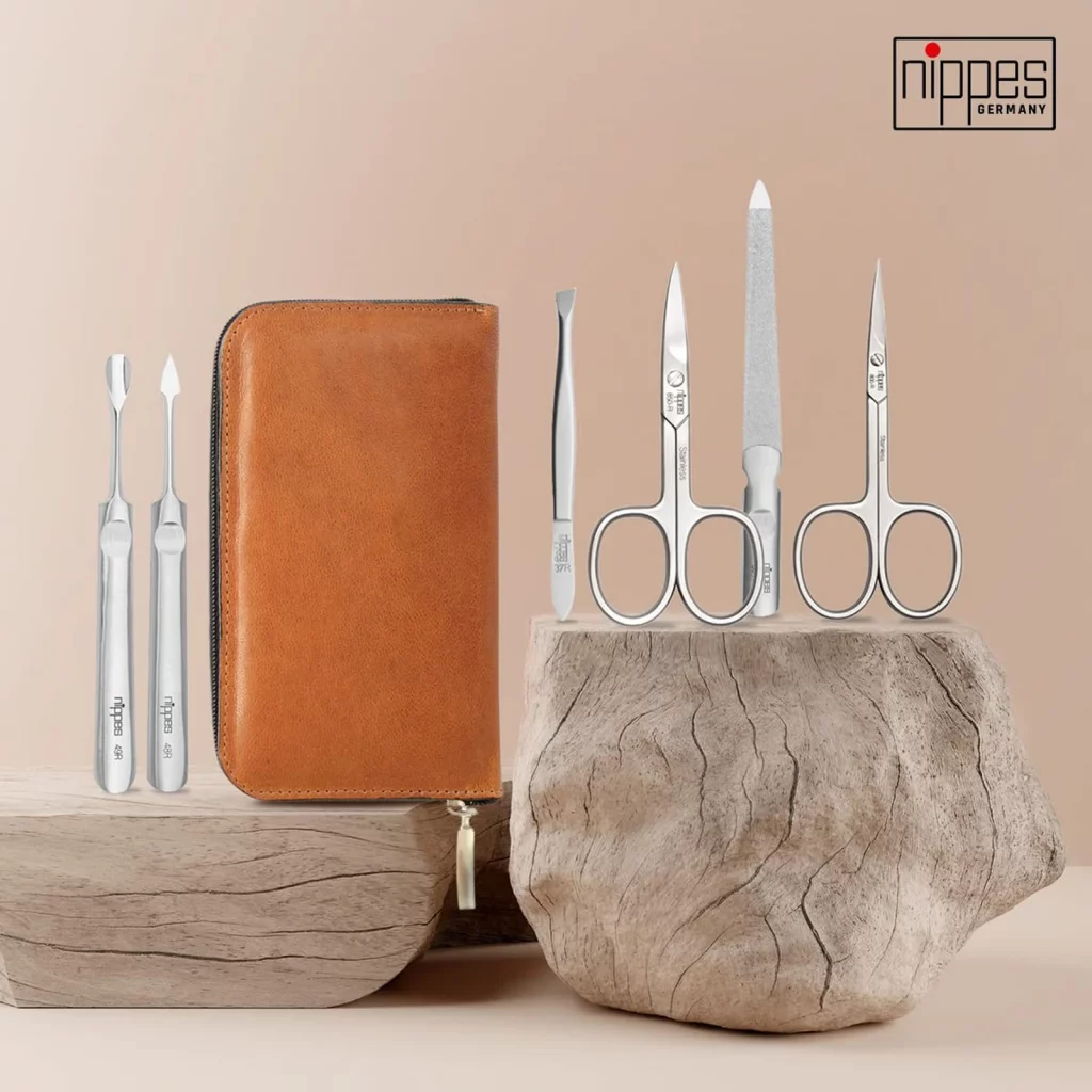 German Manicure Pedicure Set Stainless Steel Grooming Kit Hand Made — view 4